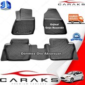 Resim Ford Fiesta 3D Paspas Havuzlu Siyah Hb 2010-2017 Arası Caraks 