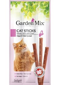 Resim Garden Mix Ciğerli Kedi Ödül Çubuğu 10'lu 3 x 5 G 