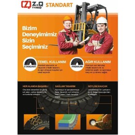 Resim ATİRE 3.00-15 (315/70-15) Achiever Segmanlı İz Bırakmayan Dolgu Forklift Lastiği 