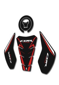 Resim Cbr 500r Tankpad Seti Siyah - Kırmızı 