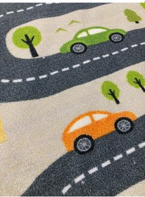 Resim Merinos Halı Daire Halı Kaymaz Tabanlı İnce 150x150 Ebatında 3mm 