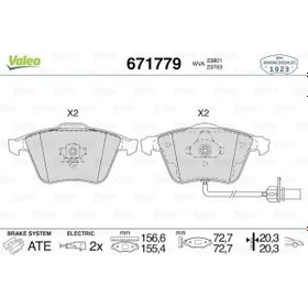 Resim Audi A4 B7 On Fren Balatasi 2.0 2005-2008 Valeo 671779 