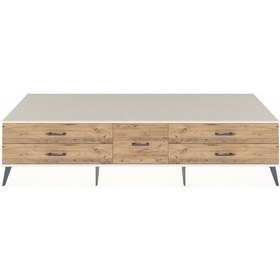 Resim Kronos Tv Ünitesi 5 Çekmeceli 220x59x51 Aytaşı-çam Atlas Çam/atlas Çam - Aytası 