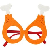 Resim Sones 3 Adet Doğum Günü Temalı Parti Gözlüğü Fotoğraf Dekorasyonu Malzemesi, Şekil: Tavuk Bacağı 3+ 