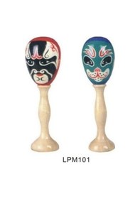 Resim Cox Lpm101 Marakas Yüz Desenli Ahşap Marakas 