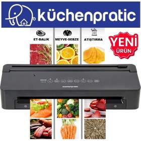 Resim Küchen Pratic VS8010 Ev Tipi Elektrikli Vakum Makinesi + 10 Adet Vakum Poşeti 