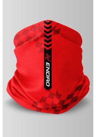 Resim Motorcu Buff Maske Outdoor Boyunluk Unisex Bandana Kırmızı 
