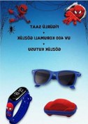 Resim Fastbuy Figured Çocuk Saati Navy Blue, Gold, Dokunmatik Ekran, Su Geçirmez, İçin Elbise, 100 Karakter Altın 