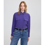 Resim İpekyol Cep Kapaklı Kadın Basic Gömlek (IW6250025143) 