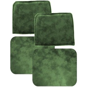 Resim Knsz Sırt Minderi 2 Li Zng&mğr&uslu Haki Siyah Kumaş Cırtlı Tel Bar Sandalyesi Sırtı İçin Siyah 