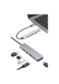 Resim Epilons Apple Uyumlu MacBook Pro/air Usb Type-c 8 In 1 Hub Dönüştürücü Çevirici Çoklayıcı Usb Hdmı Micro Sd 8 Girişli 