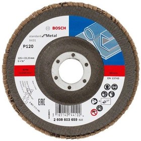 Resim Bosch 125 mm 120 Kum X431 AlOX Flap Disk - 2608603659 