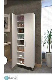 Resim Buzkan Mobilya % 100 Mdf Çok Amaçlı Beyaz Dolap 60 cm 172*60. 