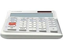 Resim Casio JE-12E-WE Beyaz 12 Hane Masa Üstü Ergonomik Tuşlu Hesap Makinesi 
