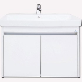 Resim Polka Devrez Banyo Dolabı Alt Modül Beyaz 