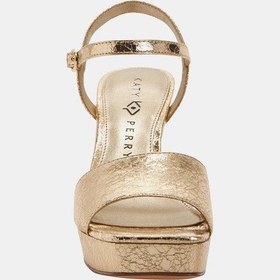 Resim Katy Perry The Square Open Kadın Altın Topuklu Sandalet Altın 
