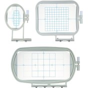 Resim Vkemall Brother/babylock Makinaları İçin 3'lü İşçilik Çerçevesi Seti - Kumaşı Doğru Ve Güçlü Tutar - 85x60mm, 155x120mm, 225x120mm Boyutları 