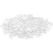 Resim Perfect 108Pcs/Set Abs Saydam Anahtar Kapakları Mekanik Klavye Için Değiştirme Diy Beyaz (Yurt Dışından) 