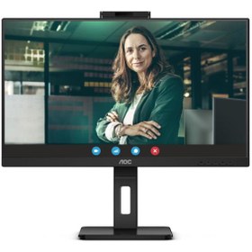 Resim 23.8 AOC 24P3CW 1MS 100MHZ 1XHDMI 1XDP USB TYPE-C RJ45 FHD 1920X1080 WEBCAM HOPARLÖR ÇERÇEVESİZ VESA 