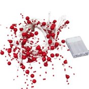 Resim Suntek Garland Peri Işıkları Yılbaşı Ağacı Kırmızı 