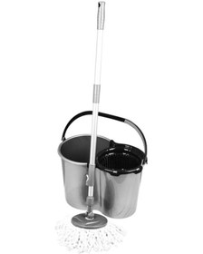 Resim Plastart Sihirli Mop Set Takım Metalik Gri Siyah 