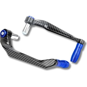 Resim TTR Motors Motosiklet Manet Koruma Seti (Karbon Desen) Mavi 