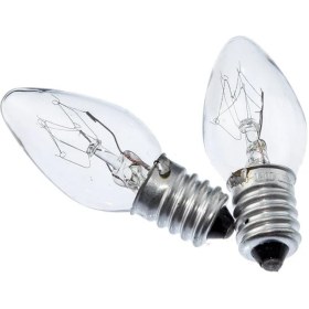 Resim 7W Seffaf Tuz Lambasi Ampulu - Gece Lambasi (2 Adet) Seffaf Parfüm Ampul E14 Duy 