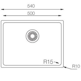 Resim Ukinox Me 500 Polisajlı Paslanmaz Çelik Eviye Inox 
