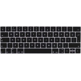 Resim Apple Macbook 13' Pro Touch Bar A1706 Uyumlu Klavye Koruyucu Silikon Ped 