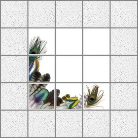 Resim Gök Panel 60 x 60 LED Panel Aydınlatma Desenli 3x3 9'lu Grup 46511024SA 