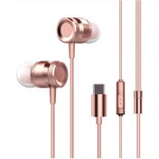 Resim Geeroyoo Xiaomi Ve Letv İçin Usb-c Kulaklık - Yüksek Ses Kalitesi, Mikrofonlu, Gürültü Önleyici, Gül Kurusu Diğer 
