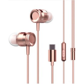 Resim Geeroyoo Xiaomi Ve Letv İçin Usb-c Kulaklık - Yüksek Ses Kalitesi, Mikrofonlu, Gürültü Önleyici, Gül Kurusu Diğer 