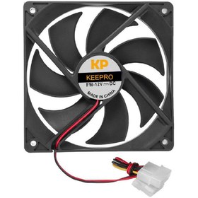 Resim 12v 12 cm IDE molex power girişli kasa içi fan 