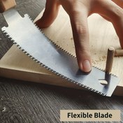 Resim 1 adet Gelişmiş Ahşap İşleme El Testeresi - Esnek Metal Bıçak, Ahşap Düz Kenar, Hassas Düz Kesme ve Ahşap İşleme Araçları, Güç Gerektirmez, Ahşap İşleme Araçları 