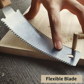 Resim 1 adet Gelişmiş Ahşap İşleme El Testeresi - Esnek Metal Bıçak, Ahşap Düz Kenar, Hassas Düz Kesme ve Ahşap İşleme Araçları, Güç Gerektirmez, Ahşap İşleme Araçları 