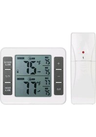 Resim Symbee Kablosuz Dijital Termometre - İç/dış Mekan Sıcaklık Ölçer, Alarmlı, Maks/min Hafızalı, 100m Menzilli Sensörlü 