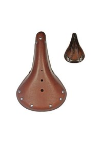 Resim Gravare Kösele Bisiklet Selesi Deri Kahverengi 