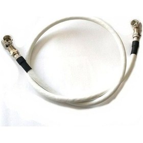 Resim Hazır Uydu Anten Kablosu 5 Metre L Tipi 90 Derece F Konnektörlü 