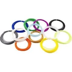 Resim eSUN Pla Filament 6 Renk x 2 mt 