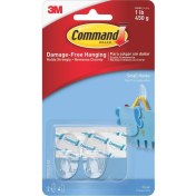 Resim Command 17092 Küçük Boy Şeffaf Askı 