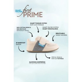 Resim Hopfrög Smart Walker First Prime Havalı Bej Barefoot Ilk Adım Bebek Ayakkabı 