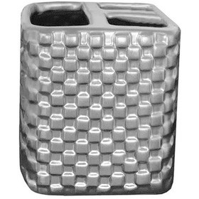 Resim Primanova Vivyen Seramik Diş Fırçalık Gümüş 