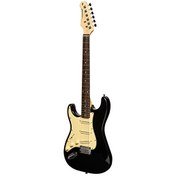 Resim Stagg SES-30BLK LH Siyah Solak Elektro Gitar 