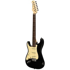 Resim Stagg SES-30BLK LH Siyah Solak Elektro Gitar 
