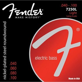 Resim Fender 7250 Nickel Plated Steel Long Scale 7250L .040-.100 Bas Gitar Teli 