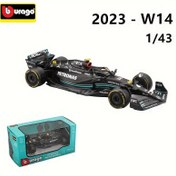 Resim Burago 1:43 ölçekli 2023 Mercedes-AMG F1 Takımı W14 #44 ve #63 Alaşım Araba Döküm Model, Oyuncak Koleksiyon, Koleksiyon Hediyeleri Cadılar Bayramı Noel Hediyesi 