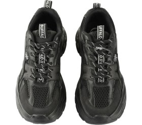 Resim Kadın Oxford ( Klasik) 1636486 Buffalo Yuno - Vegan Nappa/mesh- Black 