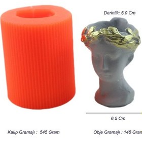 Resim Beton Saksı Silikon Kalıp - 169 