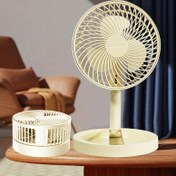 Resim Katlanabilir masaüstü vantilatörü, sessiz ve güçlü rüzgar, serinletici ve konforlu, USB ile çalışır, ev ve ofis için uygun, taşıması kolay, katlanabilir mini ayaklı vantilatör, ısı dağıtımı portatif katlanır vantilatör 
