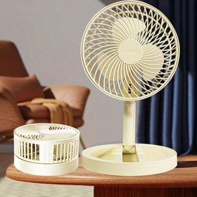 Resim Katlanabilir masaüstü vantilatörü, sessiz ve güçlü rüzgar, serinletici ve konforlu, USB ile çalışır, ev ve ofis için uygun, taşıması kolay, katlanabilir mini ayaklı vantilatör, ısı dağıtımı portatif katlanır vantilatör 